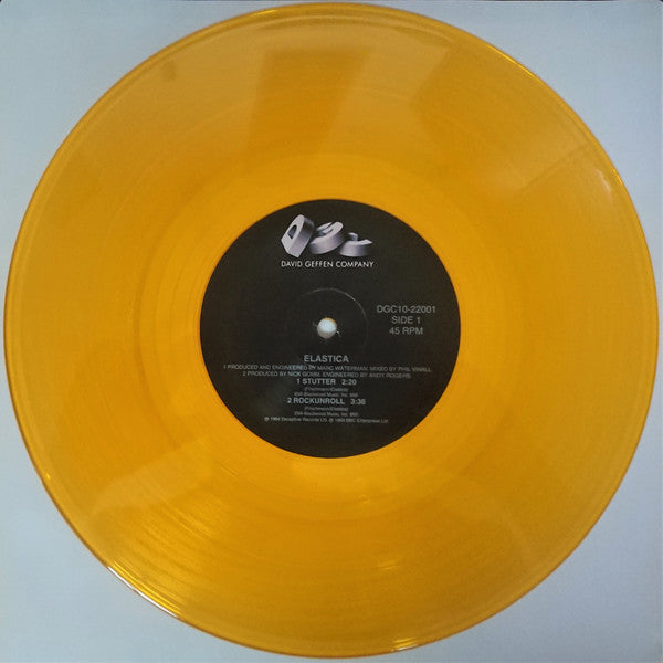 Elastica (2) : Stutter (10", Single, Ltd, Gol)