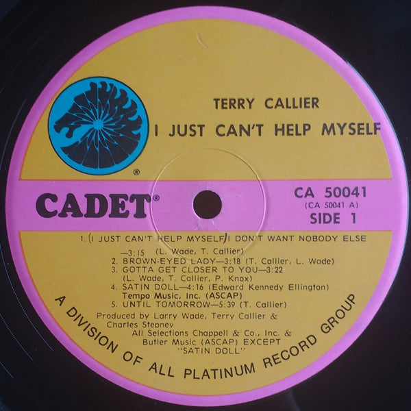 Terry Callier : I Just Can't Help Myself (LP, Album, RP)