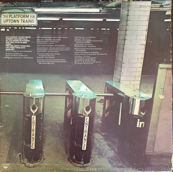 Billy Joel : Turnstiles (LP, Album)