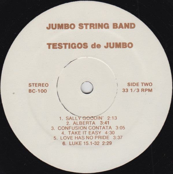 Jumbo String Band : Testigos De Jumbo (LP, Album)