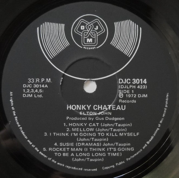 Elton John : Honky Château (LP, Album, Gat)