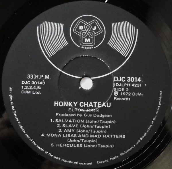 Elton John : Honky Château (LP, Album, Gat)