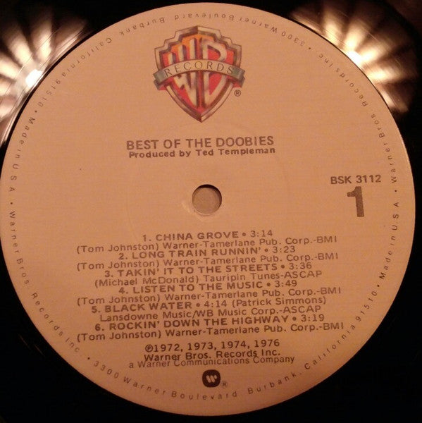 The Doobie Brothers : Best Of The Doobies (LP, Album, Comp, RE, Jac)