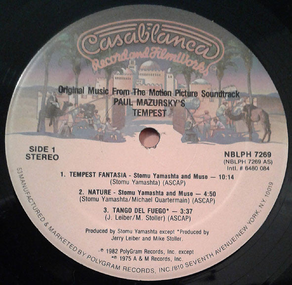 Stomu Yamashta* : Paul Mazursky's Tempest (Original Music From The Motion Picture Soundtrack) (LP, Album, 53 )