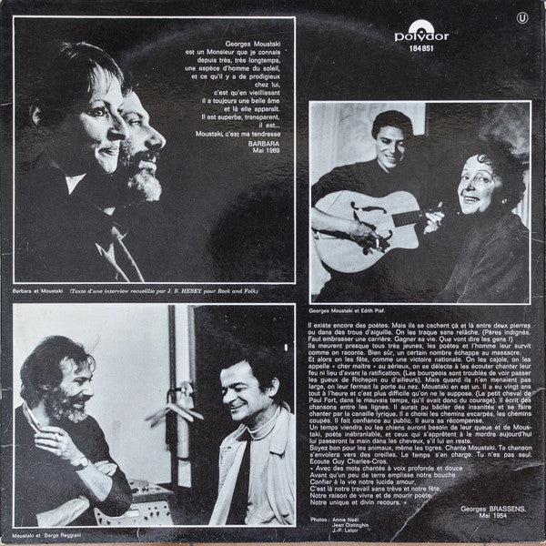 Georges Moustaki : Georges Moustaki (LP, Album, Gat)