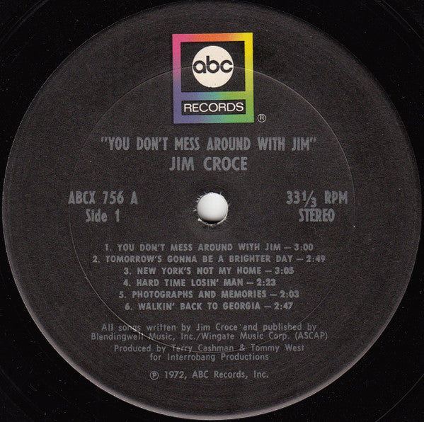 Jim Croce : You Don't Mess Around With Jim (LP, Album, RP, San)