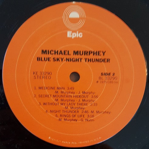 Michael Murphey* : Blue Sky · Night Thunder (LP, Album, Ter)