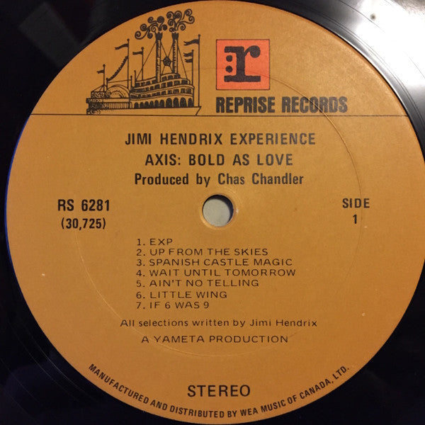The Jimi Hendrix Experience : Axis: Bold As Love (LP, Album, RE, Gat)
