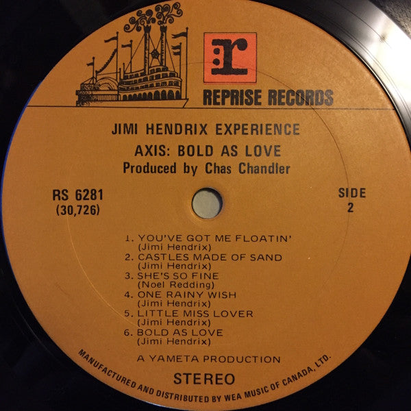 The Jimi Hendrix Experience : Axis: Bold As Love (LP, Album, RE, Gat)