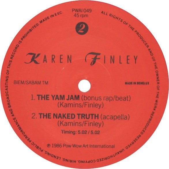 Karen Finley : Tales Of Taboo (12")