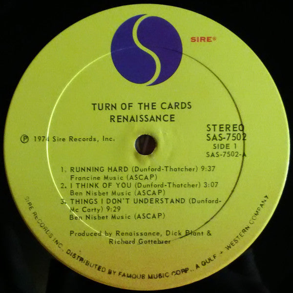 Renaissance (4) : Turn Of The Cards (LP, Album)