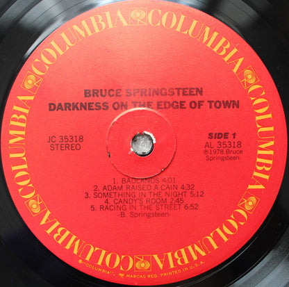 Bruce Springsteen : Darkness On The Edge Of Town (LP, Album, Glo)