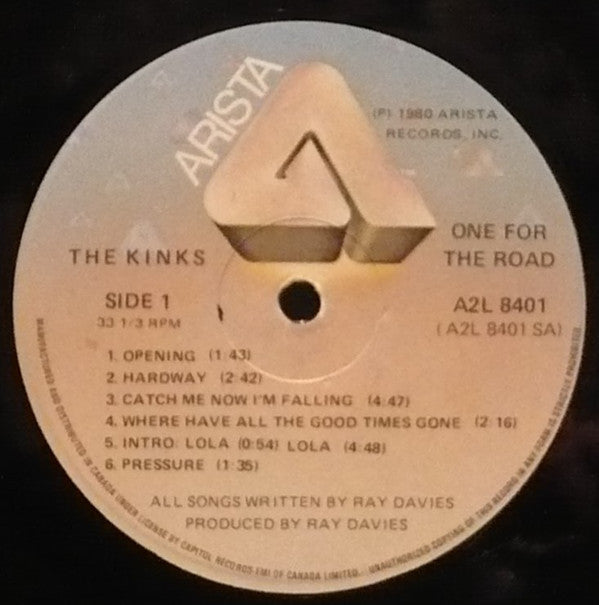 The Kinks : One For The Road (2xLP, Album, Gat)