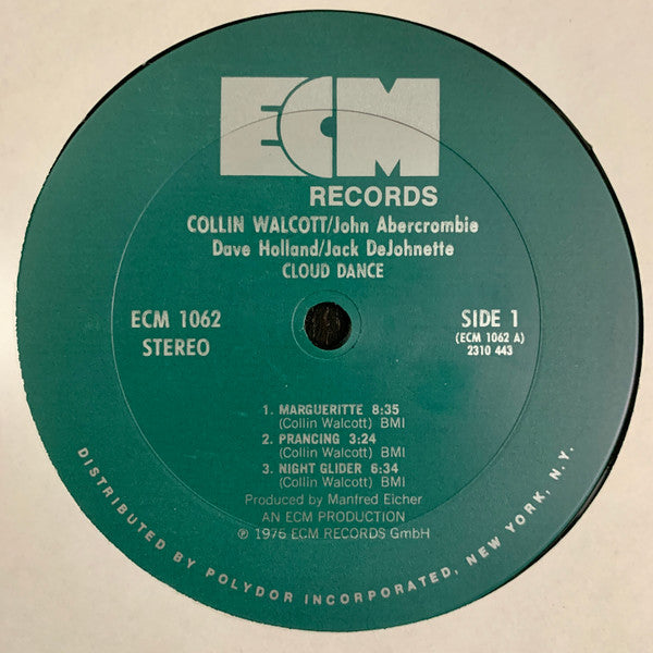 Collin Walcott, John Abercrombie, Dave Holland, Jack DeJohnette : Cloud Dance (LP, Album)