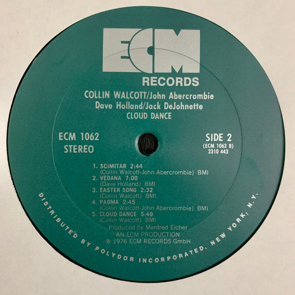 Collin Walcott, John Abercrombie, Dave Holland, Jack DeJohnette : Cloud Dance (LP, Album)