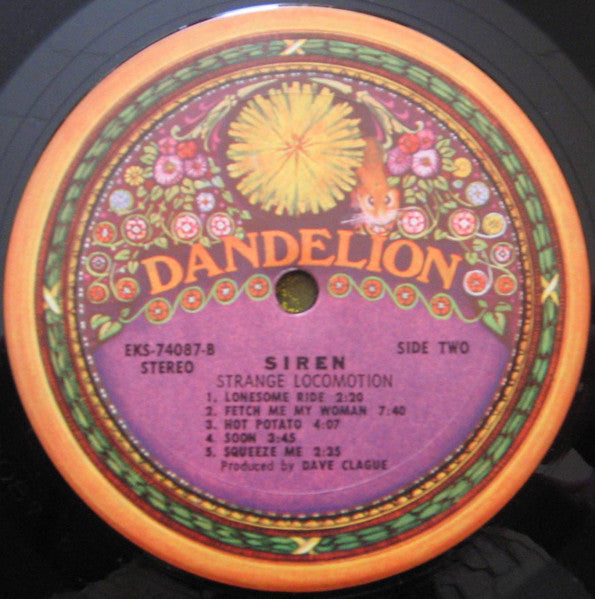 Siren (13) : Strange Locomotion (LP, Album, San)