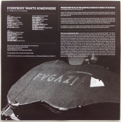 Various : Everybody Wants Somewhere: A Tribute To Fugazi (LP, Album, Comp, Ltd, Bro)