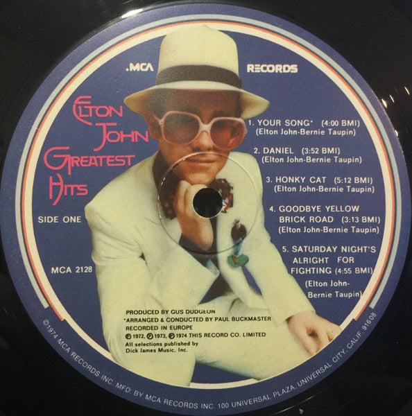 Elton John : Greatest Hits (LP, Comp, Glo)