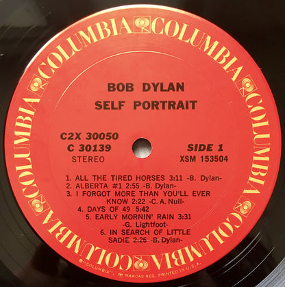 Bob Dylan : Self Portrait (2xLP, Album, Gat)