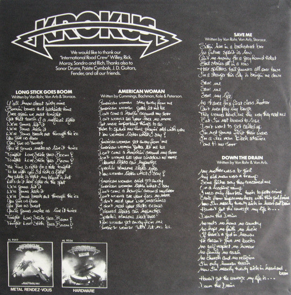 Krokus : One Vice At A Time (LP, Album, Mon)