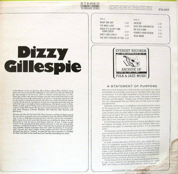 Dizzy Gillespie : Dizzy Gillespie (LP, Comp)