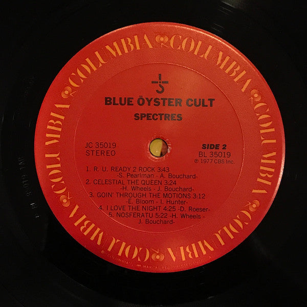 Blue Öyster Cult : Spectres (LP, Album, Pit)