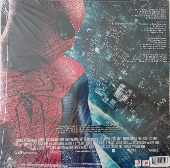 James Horner : The Amazing Spider-Man (Music From The Motion Picture) (2xLP, Album, Ltd, Spi)