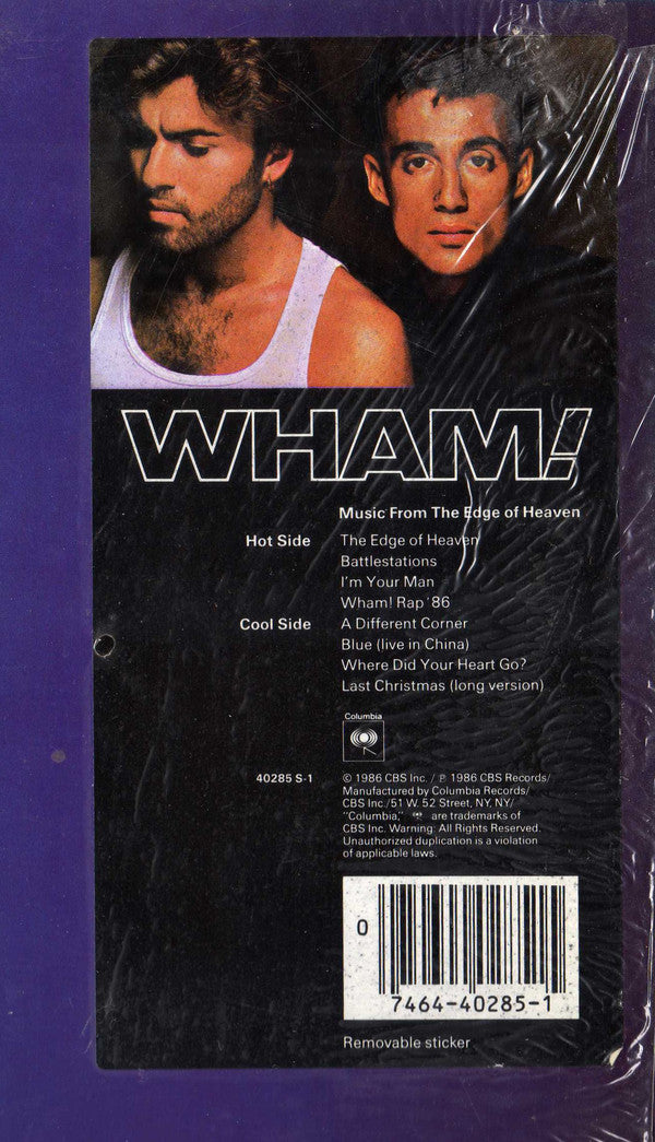 Wham! : Music From The Edge Of Heaven (LP, Album, RP, Pit)