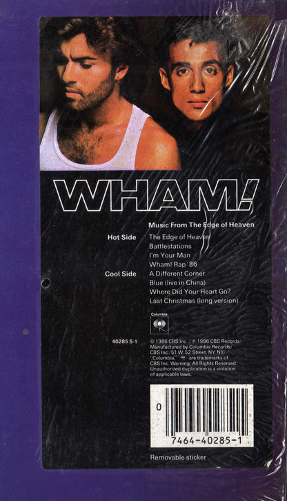 Wham! : Music From The Edge Of Heaven (LP, Album, RP, Pit)