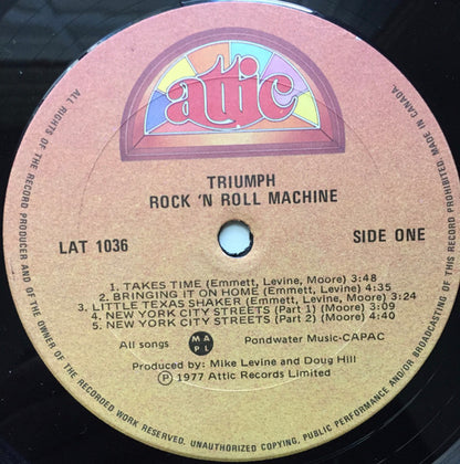 Triumph (2) : Rock & Roll Machine (LP, Album)