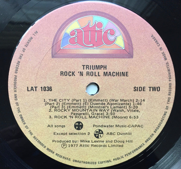 Triumph (2) : Rock & Roll Machine (LP, Album)