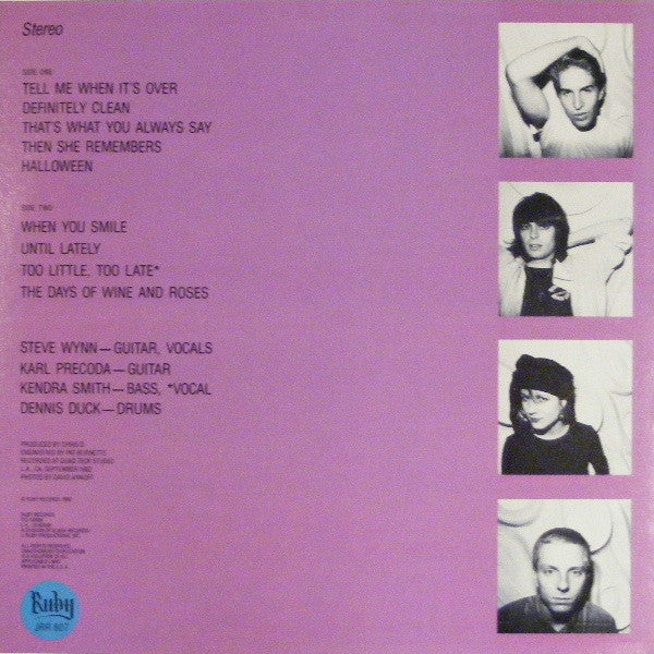 The Dream Syndicate : The Days Of Wine And Roses (LP, Album)