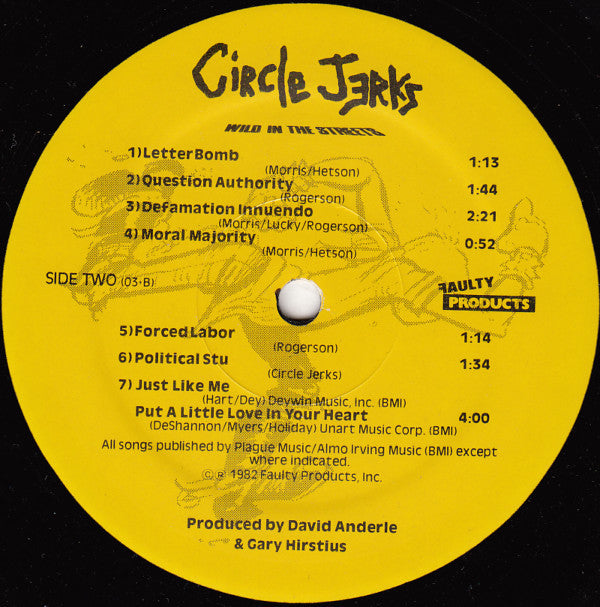 Circle Jerks : Wild In The Streets (LP, Album)
