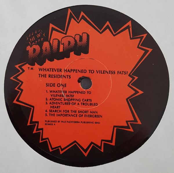 The Residents : Whatever Happened To Vileness Fats? (LP, Album, RE, RP)