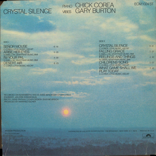 Gary Burton - Chick Corea* : Crystal Silence (LP, Album, All)