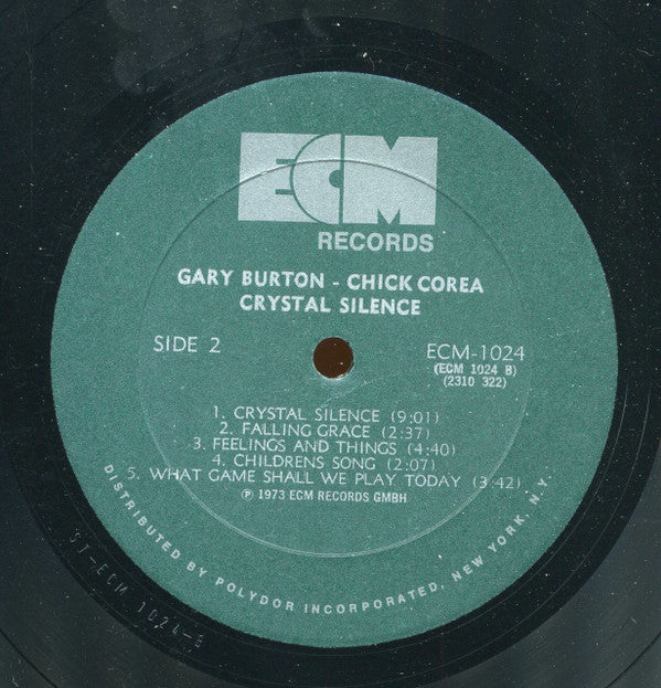 Gary Burton - Chick Corea* : Crystal Silence (LP, Album, All)