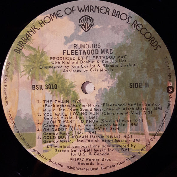 Fleetwood Mac : Rumours (LP, Album, Ter)