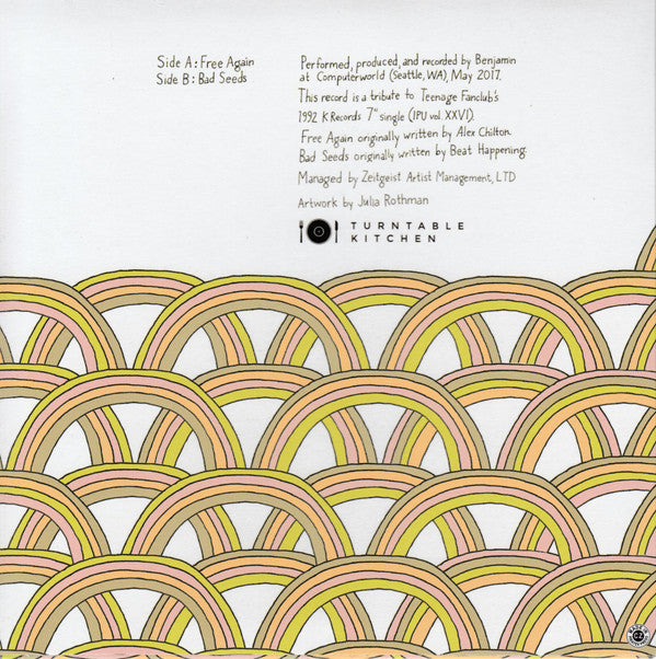 Benjamin Gibbard* : Free Again / Bad Seeds (7", Bon)