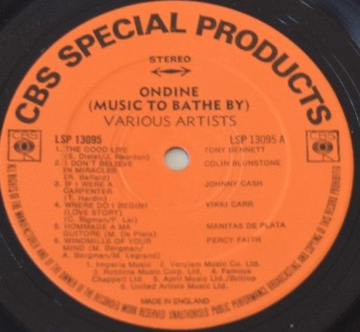 Various : Music To Bathe By (LP, Comp)