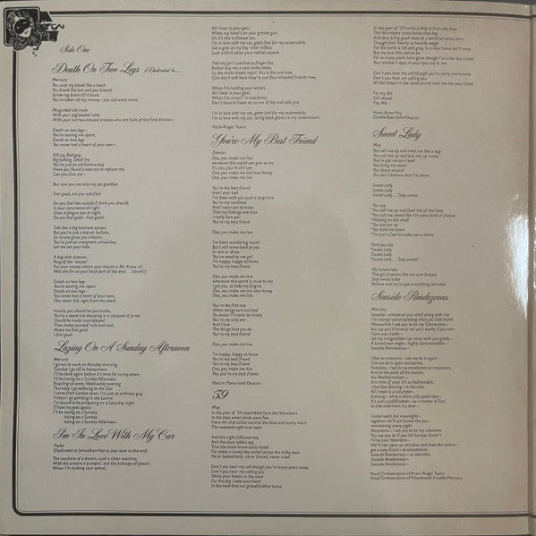 Queen : A Night At The Opera (LP, Album, SP )