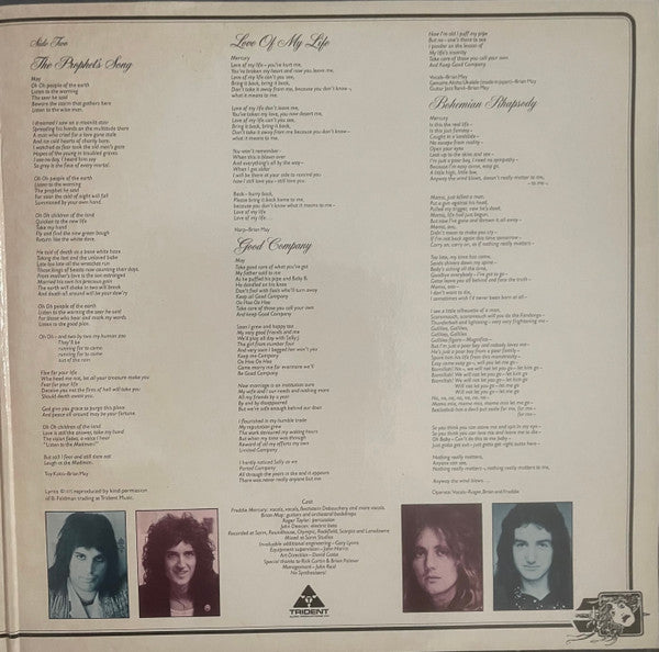 Queen : A Night At The Opera (LP, Album, SP )