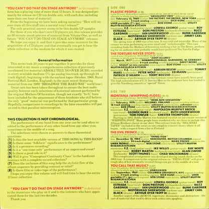 Zappa* : You Can't Do That On Stage Anymore (Sampler) (2xLP, Smplr, Spe)