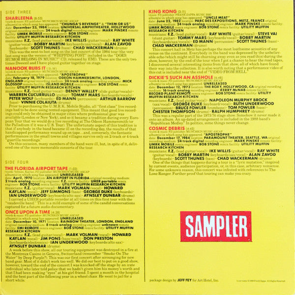 Zappa* : You Can't Do That On Stage Anymore (Sampler) (2xLP, Smplr, Spe)