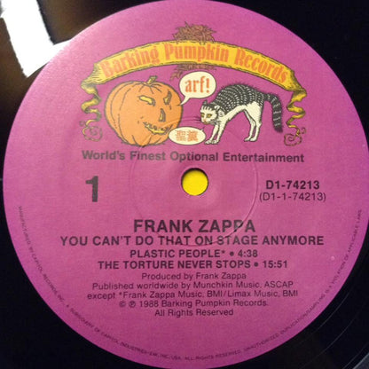 Zappa* : You Can't Do That On Stage Anymore (Sampler) (2xLP, Smplr, Spe)
