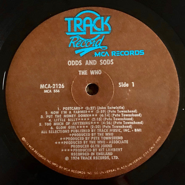 The Who : Odds & Sods (LP, Comp, Glo)