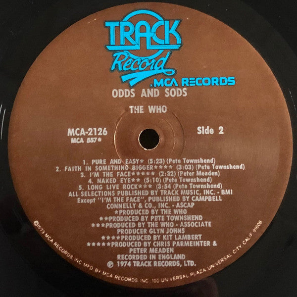 The Who : Odds & Sods (LP, Comp, Glo)