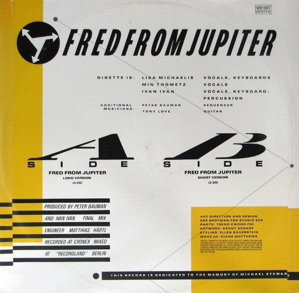 Digette : Fred From Jupiter (12")