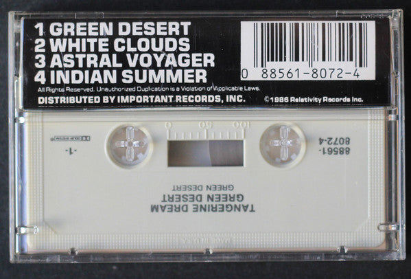 Tangerine Dream : Green Desert (Cass, Album)