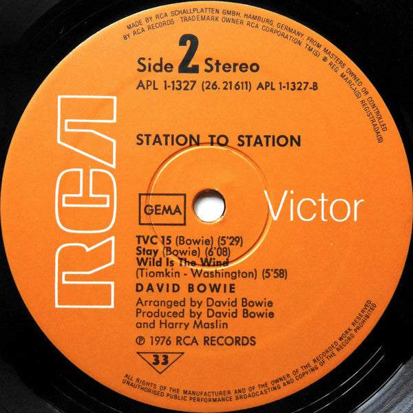 David Bowie : Station To Station (LP, Album)