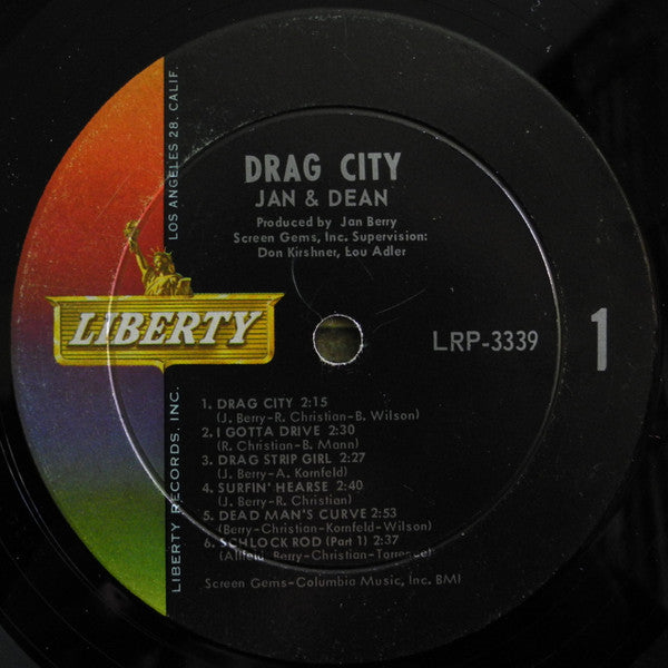 Jan & Dean : Drag City (LP, Album, Mono, Ind)